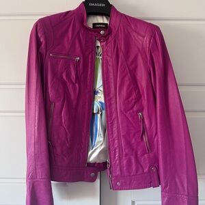 Danier Women's Fuchsia Leather Jacket